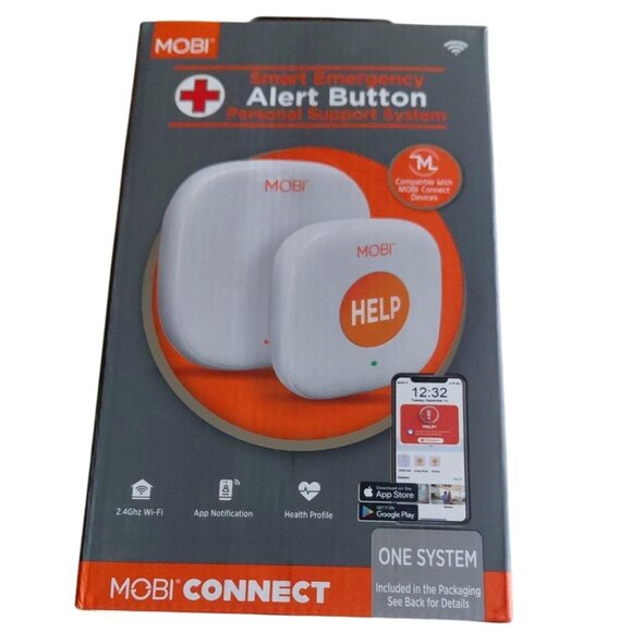 MOBI Smart Emergency Alert Button Personal Support System 70278 - Picture 1 of 4